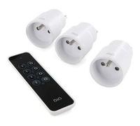 Télécommande et prises télécommandées - CHACON - 3 canaux - 3 prises - 2300W - Intérieur