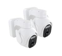 DiO Lot de 2 Caméras extérieures rotatives sur Batterie 3MP