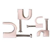 Dio - Lot de 200 attaches câbles à vis multi diamètre - Zenitech Blanc G