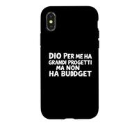 Dio per Me Ha Grandi Progetti Ma Non Un Vecteur Budget Coque pour iPhone X/XS