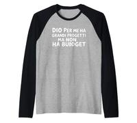 Dio per Me Ha Grandi Progetti Ma Non Un Vecteur Budget Manche Raglan