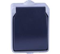 Dio - Prise 2P+T en saillie Aquatop IP54 - gris et blanc G