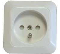 Dio - Prise 2P+T en saillie Celesta - blanc Blanc G