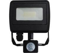 Zenitech DIO065030 VOLTMAN DIO065030-Projecteur Filaire-20 Watts-1600 Lm-6000 K-IP65-avec Détecteur de Mouvement-Noir