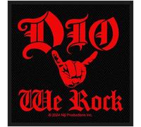Dio We Rock Band Logo Woven Patch Size One Size