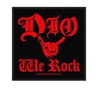 Dio We Rock Band Logo Woven Patch Size One Size