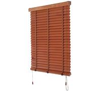 DIOB Store de fenêtre Horizontal Stores vénitiens horizontaux, Stores en Bois Massif, Stores occultants for fenêtres/Portes/balcons, Stores vénitiens en Bois, Marron (Size : 50x200cm/20x79in)