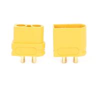 Dioche 10 Paires de Connecteurs de Système d'alimentation XT60U Mâle ou Femelle, plaqué Or, Courant élevé en Laiton plaqué pour Modèle d'avion RC, Conception Antidérapante, Belle