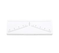 Dioche 100 Feuilles D'Autocollants de Pochoirs de Règle à Sourcils Symétriques, Autocollants à Sourcils Jetables, Conception Transparente avec Marquages à L'échelle Standard pour