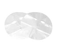 Dioche 100 Pièces Feuille de Visage Transparente Bricolage Film de Conservation du Visage Jetable Empêcher la Rétention D'évaporation Respectueux de la Peau avec du Plastique Haut