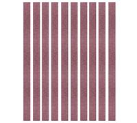 Dioche 10pcs 452x15 Mm Ceinture de Ponçage Ceinture de Ponçage Ponceuses de Ceinture Abrasif Band Remplacement de la Courroie 40-120 (Packs de 60 mailles 10)
