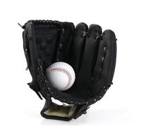 Dioche 11 5 12" de Baseball en Cuir PU, de Conception Ergonomique, de de Baseball Professionnel adapté aux Adolescents et aux Adultes, Adaptable à Diverses Conditions météorologiques. (Black)
