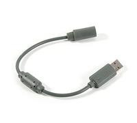 Dioche 2 Pièces Câble Adaptateur Filaire de Remplacement pour Manette 360 - Connexion USB Détachable Durable, Câble Gris de 27 Cm pour Les Jeux sur PC