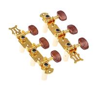 Dioche 2 Pièces Class2Pcs Jeu de Chevilles de Réglage de Guitare Classique, Accordeur de Précision avec Rapport de Vitesse 1:14, Conception en Métal et ABS Durable pour un Réglage Facile, Finition