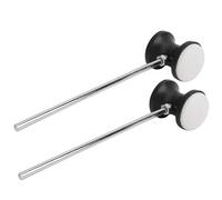 Dioche 2 Pièces de Rechange pour Maillet de Batteur de Pédale de Batterie de Basse 2 Pièces - Feutre de Haute qualité avec Poignée en Acier Inoxydable - Accessoire Essentiel pour les Batteurs -