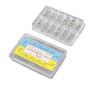 Dioche 240 Pcs Wa240 Pcs Kit d'adaptateurs de Serrage pour Boîtier de Montre pour ETA 2824 2836 2846 avec 10 Joints et 2 Types de Vis - Conception en Acier Inoxydable Durable pour Un Usage