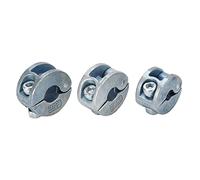 Dioche 3/8 Foret 3PCS Colliers de Butée de Foret Anneaux de Limite de Profondeur de Forage en Alliage de Zinc - Conception de Type avec Clé Hexagonale - Serrage Précis pour Embouts en Acier au