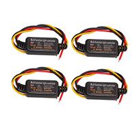 Dioche 4 Pièces DC9 26V Feu Stop LED Clignotant Contrôleur Stroboscopique 16 Modes Réglables pour Voiture Moto Camion