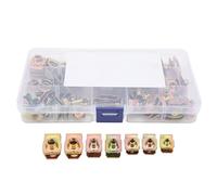 Dioche 5mm Clamp/Holder Nut Kit de 60 Clips d'écrou en U - Acier Inoxydable Résistant à la Rouille - Haute élasticité M4 M5 M6 M8 Écrous en U pour Accessoires de Moto de Voiture