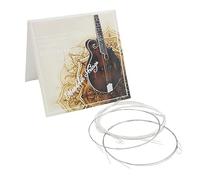 Dioche 8 Pcs Mand8-Pcs Jeu de Cordes pour Mandoline - Alliage de Cuivre plaqué Argent, Son Clair et Beau, Cordes Interchangeables Adaptées à les Types de Mandoline, Adaptées aux Débutants