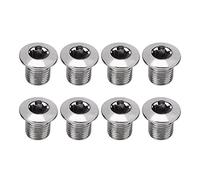 Dioche 8 Pcs/Pack Boulon Roue à Chaîne, Ecrou de Boulon pour Vélo, Chaîne de Vélo Bague Vis de Pédalier Vis à Bras Manivelle Boulons de Plateau pour Vélo VTT