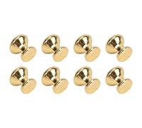 Dioche 8 Pièces en Métal de Style Simple, Boutons de Poignée de Porte de Maison de Poupée, pour Armoires, Tiroirs, Boîtes à Bijoux, Armoires, échelle 1:12 (Gold)