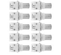 Dioche 90 Degrés 10 Pièces 90 Degrés Blanc PCB Montage BNC Connecteur Carte 2P BNCQ9 Adaptateur pour Systèmes de Vidéosurveillance