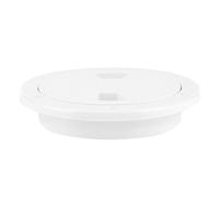 Dioche Access Deck Plate Plaque de Pont en ABS de 4 Pouces - Blanc, Anti-, Résistant à la Corrosion, Couvercle de Trappe d'inspection de Bateau à Visser, Diamètre 143 Mm - Durable et Facile à