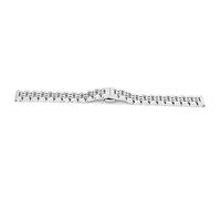 Dioche Accessoire de Remplacement du Bracelet Bracelet de Montre à Fermoir en Acier Inoxydable adapté aux Montres Automatiques, à Quartz ou Intelligentes ;léger et Confortable ;conception argentée.