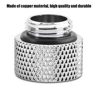 Dioche Adaptateur d'extension de Refroidissement à Eau Siège de Vis 2pcs Set Copper Material G1 / 4 Mâle à l'extension Féminine pour les Systèmes de Refroidissement par Ordinateur (7 mm)