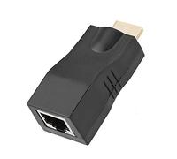 Dioche Adaptateur Hdmi à Rj45 Extender LAN Câble 2X Hdmi 30M à Rj45 Câble Réseau Extender Accessoires Convertisseur Répéteur sur Cat 5E Cat6