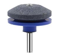 Dioche Affûteur de Lame de Tondeuse à Gazon, Affûteur Universel, Pierre de Roue de Meuleuse pour Perceuse électrique et Perceuse à Main, Tige de 1/4 de Pouce (Blue)