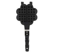 Dioche Aluminium Alliage en Alliage de Coeur en Forme de Ciel Waffle Waffle Machine Machine Cake Moule de Boulangerie, Revêtement Léger sans Bâton Durable avec 304 Poignée en Acier