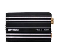 Dioche Amplificateur Audio de Voiture Amplificateur Audio de Voiture 4 Canaux Classe AB 2800 W Système Haute fidélité Prise en Charge 2/4 Ohm pour Une Expérience Ultime (5800W)