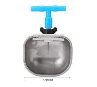 Dioche Automatic Bowl 5Pcs Abreuvoir Automatique pour Lapin en Acier Inoxydable - Système d'abreuvement à Mamelon Durable pour Lapins - Conception Anti-Fuite avec Ressort Réglable - Idéal (Grand té