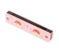 Dioche Baby Kids Educational Harmonica Toy - Instruments de Musique en Bois Doux avec 16 Trous, Couleur Aléatoire et Motif, Mini Portable Kids Harmonica for Early Music Education