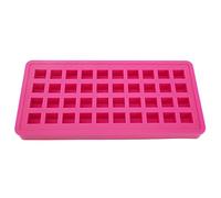 Dioche Bac à Glaçons, 40 Grilles Plateaux DE Glace en Silicone Plateau DE Glace pour Congélateur Silicone Cube Cube Forme Carrée Cubes Glacés Maker Moule DIY ACCESSOIRES DE CUIE (Rose rouge)