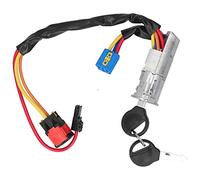 Dioche Barillet de Verrouillage de Commutateur de Démarreur d'allumage avec 2 Clés 4162P0 Compatible pour 1999-2010, 206 1998-2010 et 406 1999-2004