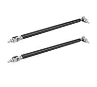 Dioche Barre de Support de Cravate de Tige de Jambe de Force de Séparateur de Lèvre de Pare-chocs Avant de 2 Pièces, Acier Inoxydable, Ajustement Universel pour les Voitures, les Camions, les Suv