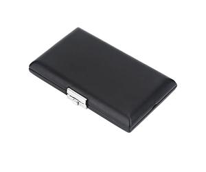 Dioche Basson Reed Basson Étui à Anches de en Cuir PU avec Fentes pour 6 Anches Boîte de Rangement en Bois Noir Accessoire Portable et élégant pour Joueurs de