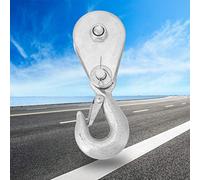 Dioche Bloc de Levage 1/2" Bloc de Poulie de Levage en Acier Haute Résistance de 0,5 Tonnes - Conception de Moulage Intégrée Durable avec une capacité de Charge élevée pour les Skis Domestiques et