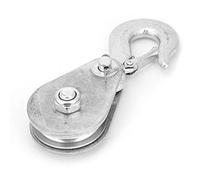 Dioche Bloc de Poulie de Levage en Acier Haute Résistance, Barre de 1 Pouce, 0,5 Tonnes, Conception de Moulage Intégrée Durable avec capacité de Charge élevée pour les Skis Domestiques et les (1