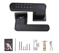 Dioche Bouton de Porte à Empreintes Digitales Serrure de Porte Intelligente à Empreintes Digitales avec Poignée - Entrée sans clé 4 en 1, Déverrouillage avec Empreinte Digitale, Codes d'accès, Clés