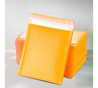 Dioche Bubble Mailers Rembourrés Bubble Mailers Sacs d'enveloppe d'expédition Rembourrés Paquet de 50 Enveloppes en Polyéthylène Auto-scellantes pour Articles Fragiles - 13x1 8cm/5.1x7.1in (13x18cm)