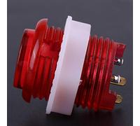 Dioche Buttons LED 5 Pièce/Ensemble Bouton Poussoir d' éclairé par LED avec Micro-Interrupteur pour Console de Jeu Rouge Jaune Bleu Vert Conception Haute Définition Installation Facile