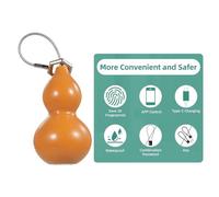 Dioche Cadenas à Empreintes Digitales Intelligent avec Câble de Verrouillage à Empreintes Digitales - Cadenas Intelligent étanche à pour Armoires, Casiers de Salle de Sport, Valises et Plus - (T08D)