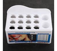 Dioche Cadre de Placement D'organisateur de Résine, Support en Résine Plastique de Haute qualité pour Outils de Laboratoire de Dentiste avec 12 Trous, Fond Creux Facile à Nettoyer