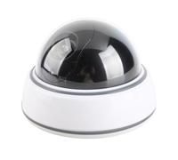 Dioche Caméra de Simulation Dôme Caméra de Vidéosurveillance en Faux Dôme avec Lumière Rouge Clignotante - Conception Réaliste pour la sécurité Intérieure/extérieure - Facile à Installer, Alimentée