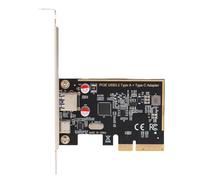 Dioche Carte d'extension Express PCIe vers USB 3.1 - Transfert de Données Haut Débit 10 Gbps - Compatible avec Les Interfaces de Type A et de Type C, Adaptée aux Ordinateurs de Bureau //OS X