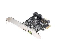 Dioche Carte d'extension PCI-e PCI-e vers USB3.1 Type-C Carte d'extension | Transfert de Données SuperSpeed 5 Gbit/s | Compatible avec Les Cartes Mères Express | Installation Légère et Facile